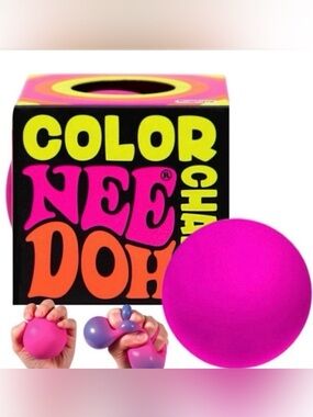 Schylling Color Changing NeeDoh Sensory Fidget Toy – Pink | NEW 🩷💜
